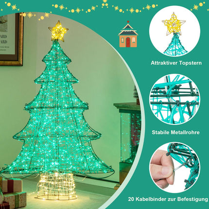 Mākslīgā LED Ziemassvētku eglīte 123 cm, 520 gaismiņas, zvaigzne