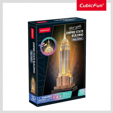 LED Empire State Building 3D puzle pieaugušajiem un bērniem