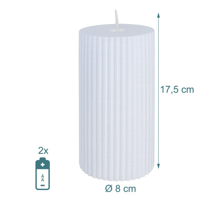LED bezliesmas sveces, 4 gab. komplekts, mirgojoša gaisma