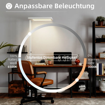 LED grīdas lampa, regulējams spilgtums, tālvadības pults