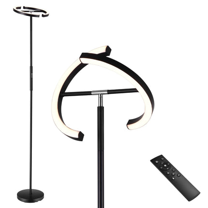 LED grīdas lampa - regulējama temperatūra 3000-6000 K, ar tālvadības pulti