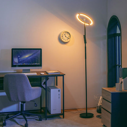 LED grīdas lampa - regulējama temperatūra 3000-6000 K, ar tālvadības pulti