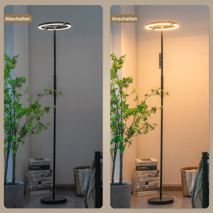 LED grīdas lampa - regulējama temperatūra 3000-6000 K, ar tālvadības pulti
