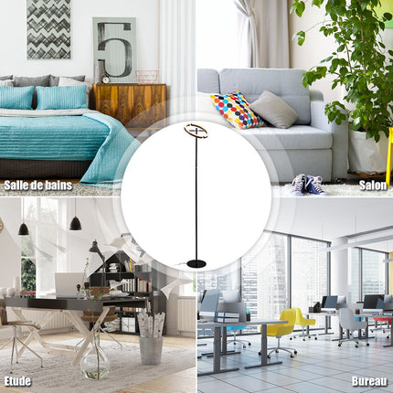 LED stāvlampa, regulējama gaisma, skārienvadība, melna metāla