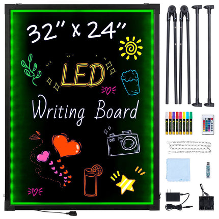 LED Message Writing Board 81x61 cm, Erasable, Remote Control