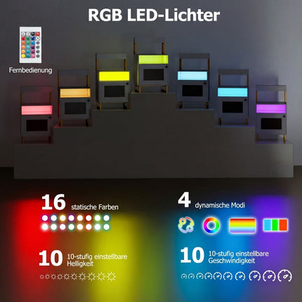 LED naktsskapītis ar regulējamu apgaismojumu un uzglabāšanas vietu