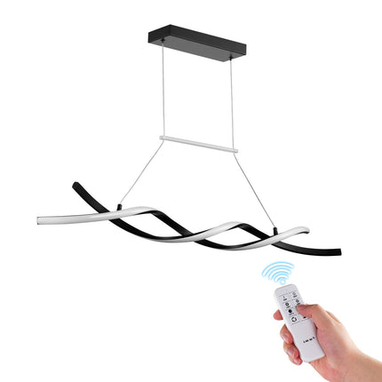 LED Pendant Light 24W, Dimmable Remote, 3000K-6000K