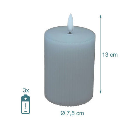 LED īsta vaska bezliesmas sveces - 4 gab. komplekts