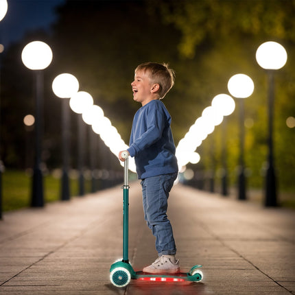 LED skrejritenis, zaļš - regulējams augstums, salokāms