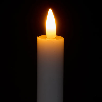 LED konusveida sveces ar taimeri un tālvadības pulti, 6 gab. komplekts