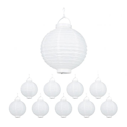 LED laternas baltas 10 gab.