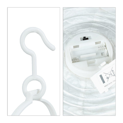 LED laternas baltas 10 gab.