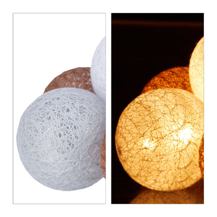 LED gaismas virtene ar 10 bumbiņām