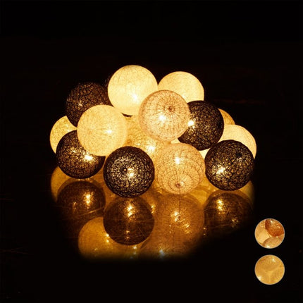 LED gaismas virtene ar 20 bumbiņām