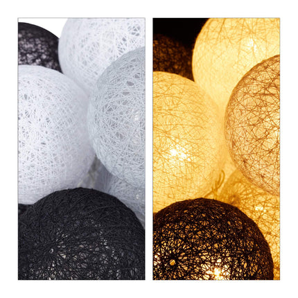 LED gaismas virtene ar 20 bumbiņām