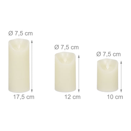 LED lampu komplekts, 3 gab., ar tālvadības pulti