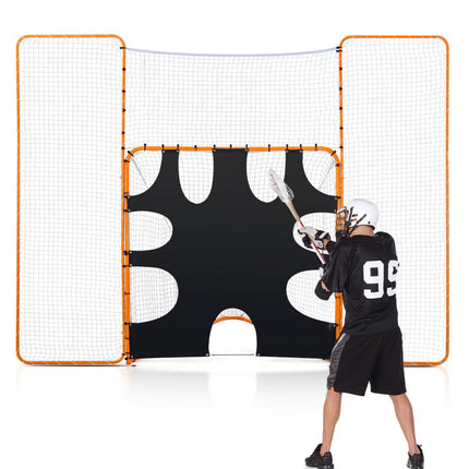Lacrosse Goal 12x9 Ft, 3-In-1 Backstop and Target