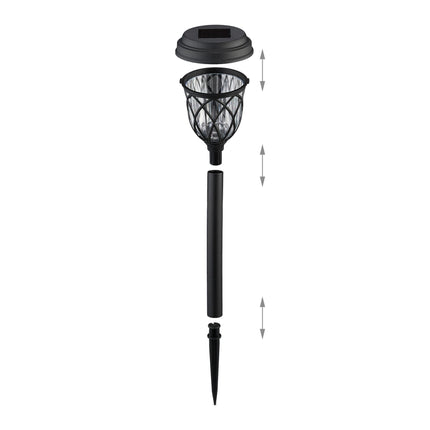 Laterna ar saules bateriju lampu
