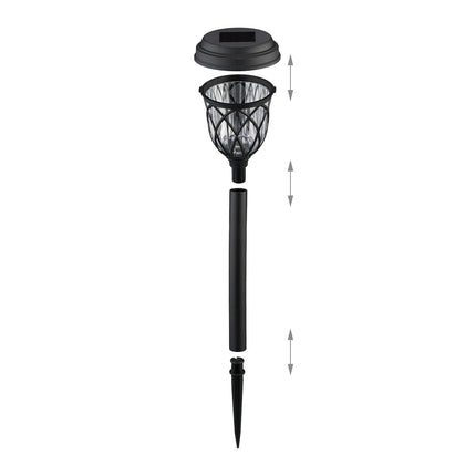 Laterna ar saules bateriju lampu