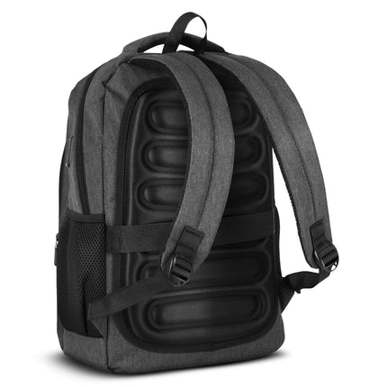Klēpjdatora mugursoma, USB-C uzlādes ports, 18 l, pelēka