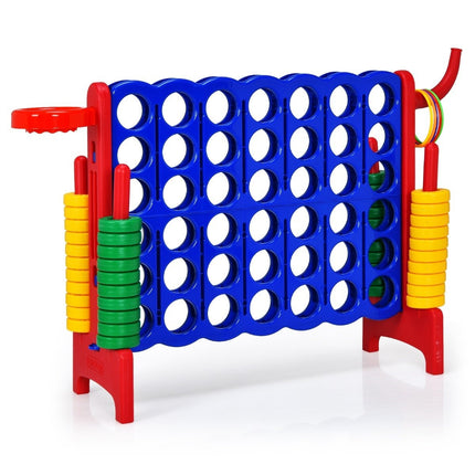 Liels 4-in-a-row Jumbo komplekts 4-in-a-row 84 x 33 x 79 cm zils + sarkans