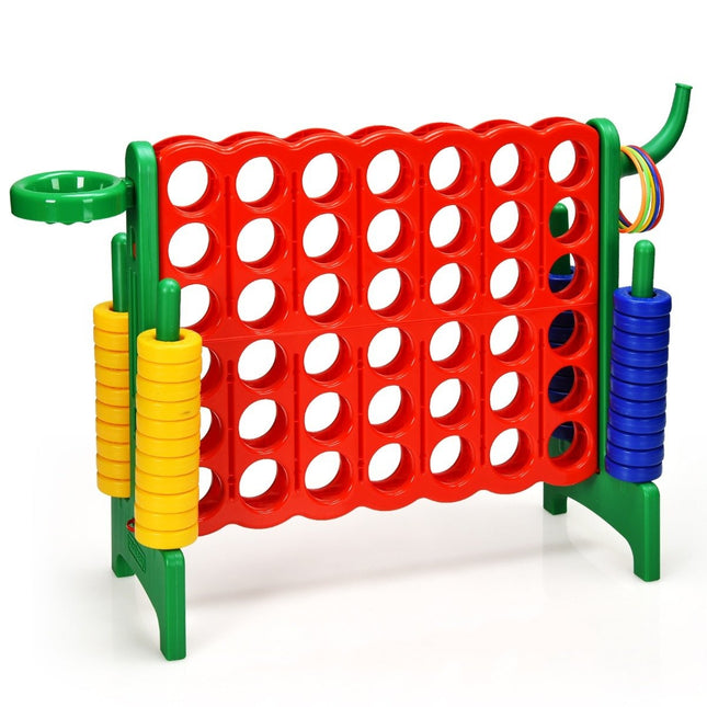 Liels 4-vienā rindā Jumbo 4-vienā rindā komplekts 84 x 33 x 79 cm sarkans + zaļš