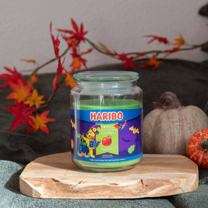 Aromātiskā svece lielā stikla burkā - salds aromāts