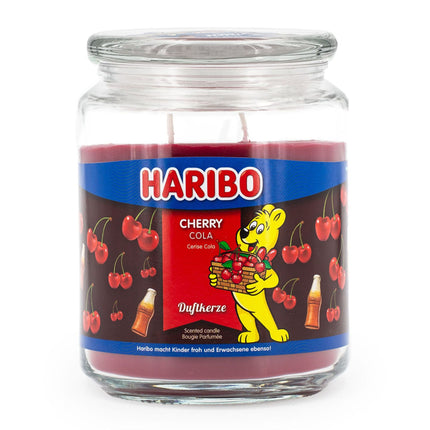 Aromātiskā svece lielā stikla burkā - salds aromāts