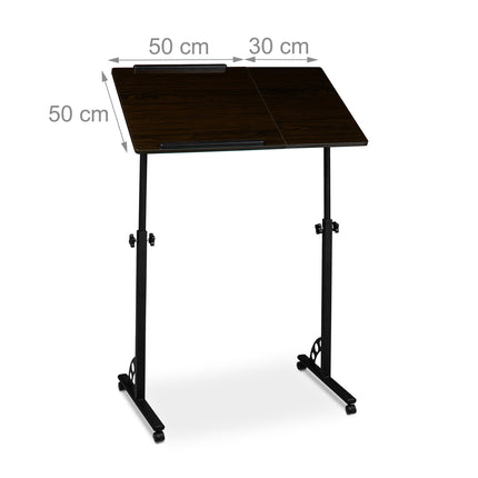 Large adjustable laptop table