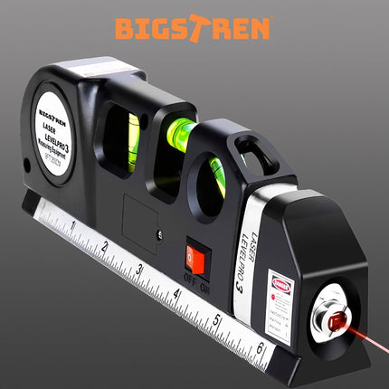 Lāzera līmeņrādis ar mērierīci 250 cm Bigstren 21747