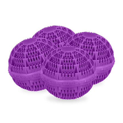 Veļas bumbiņas, violetas, 4 gab. komplekts - videi draudzīgas, 1000 mazgāšanas reizes