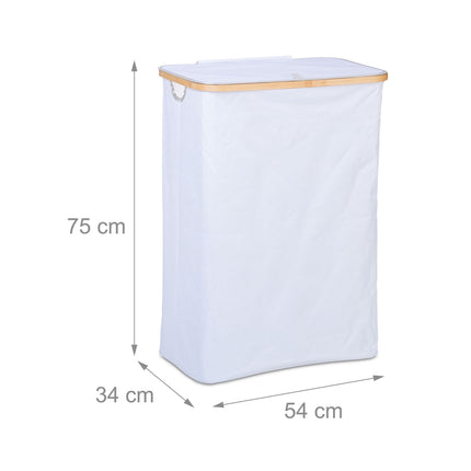 Veļas grozs ar vāku 105 l