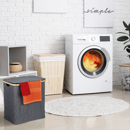 Veļas grozs ar vāku 60 l