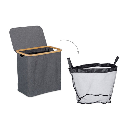 Veļas grozs ar vāku 60 l