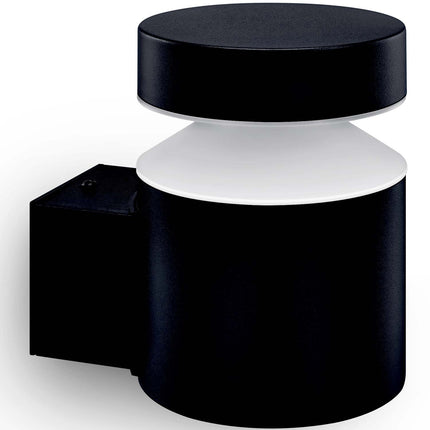 Laven LED wall lamp Up Stainless steel Black IP44 Warm 6W 600lm