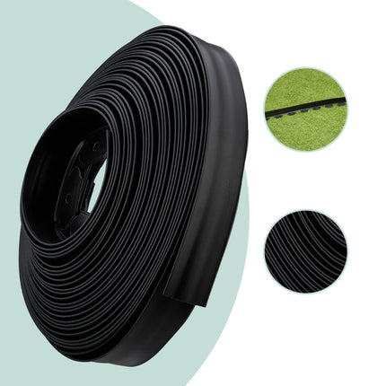 Zāliena apmale ar zemes mietiņiem - elastīga plastmasas apmale
