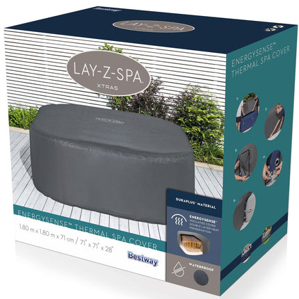 Lay-Z-Spa Thermal Cover for Spa Square 1.80m x 1.80m x 71cm