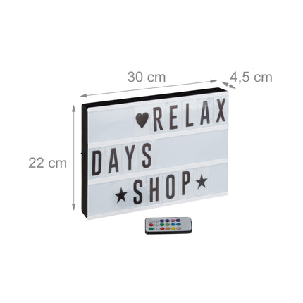 Light Box with Colour Change