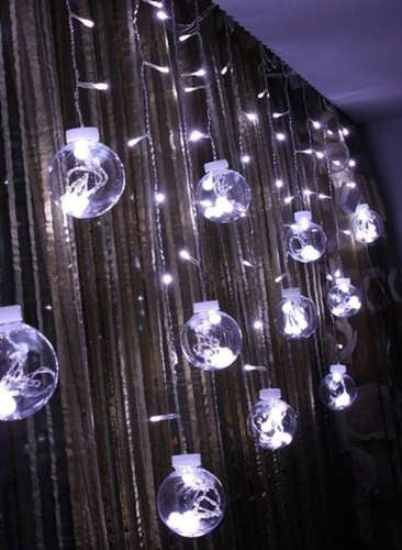 Gaismas aizkars 108LED - auksti balta 31V KŚ11347