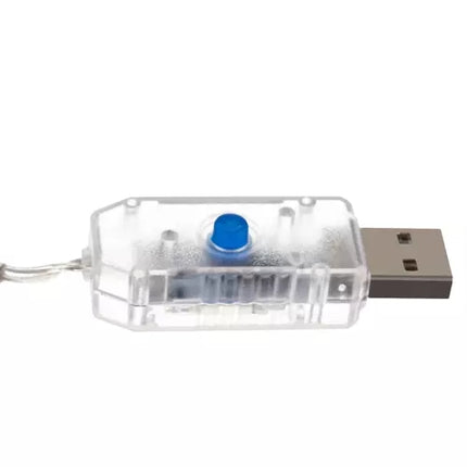 Gaismas aizkars 136LED USB vēsi balts KŚ19740