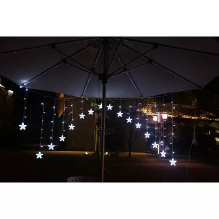 Gaismas aizkars 136LED USB vēsi balts KŚ19740