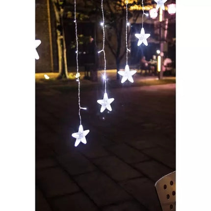 Gaismas aizkars 136LED USB vēsi balts KŚ19740