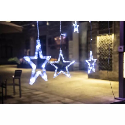 Gaismas aizkars 138 LED USB - vēsi balta KŚ19752