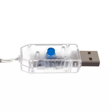 Gaismas aizkars 138 LED USB - vēsi balta KŚ19752