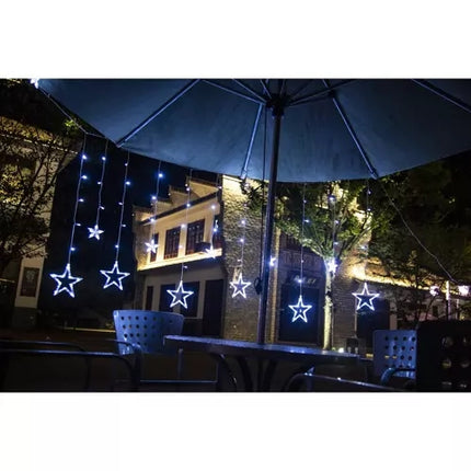 Gaismas aizkars 138 LED USB - vēsi balta KŚ19752