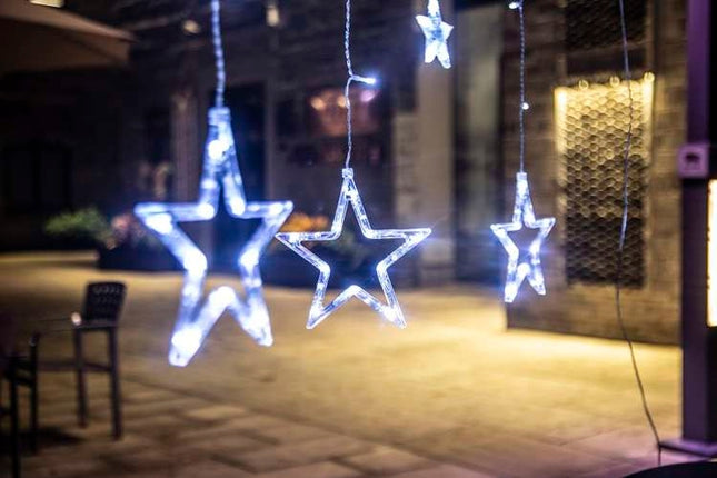 Gaismas aizkars 138LED - auksti balta 31V KŚ11318