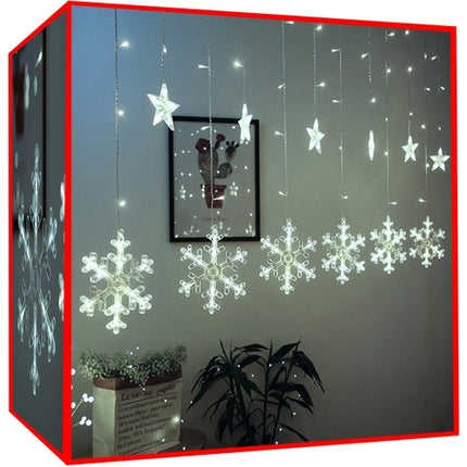 Gaismas aizkars 138LED - auksti balta 31V KŚ11327