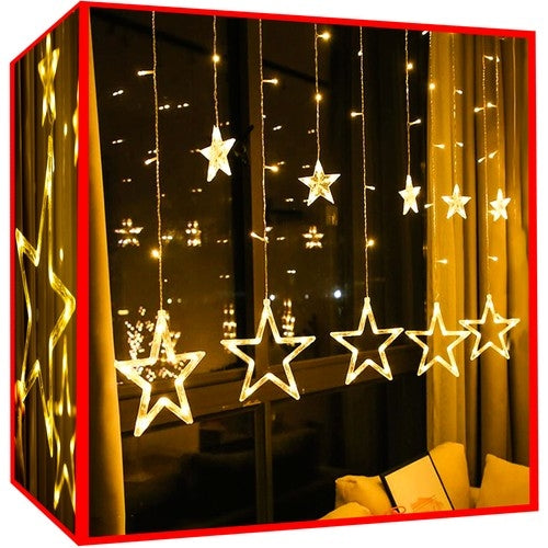 Gaismas aizkars 138LED - silti balta 31V KŚ11317