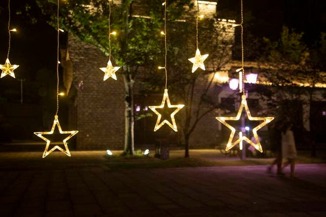 Gaismas aizkars 138LED - silti balta 31V KŚ11317
