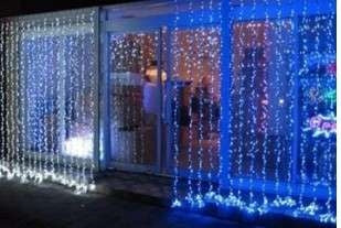 Gaismas aizkars 300LED - auksti balta 31V KŚ11333